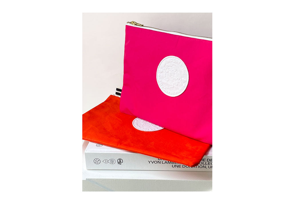 Pochette Adoree Rose shocking