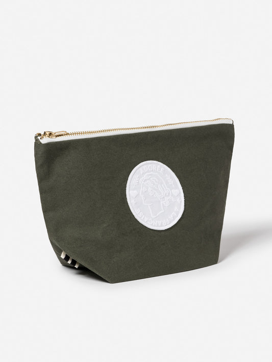 Trousse XXS rayure Kaki Lichen
